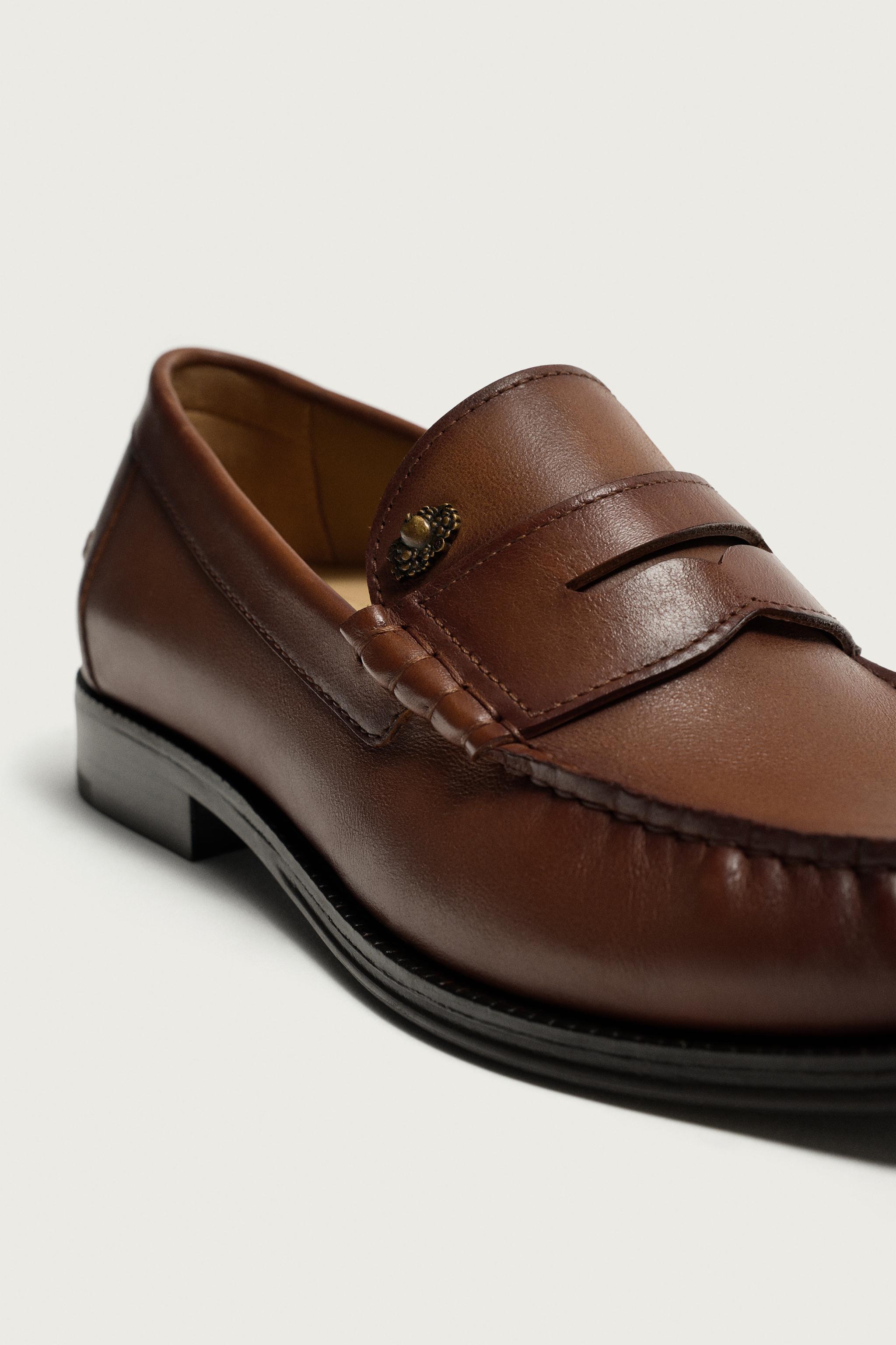 MOCASSINS EN CUIR FRUIT OF THE LOOM™